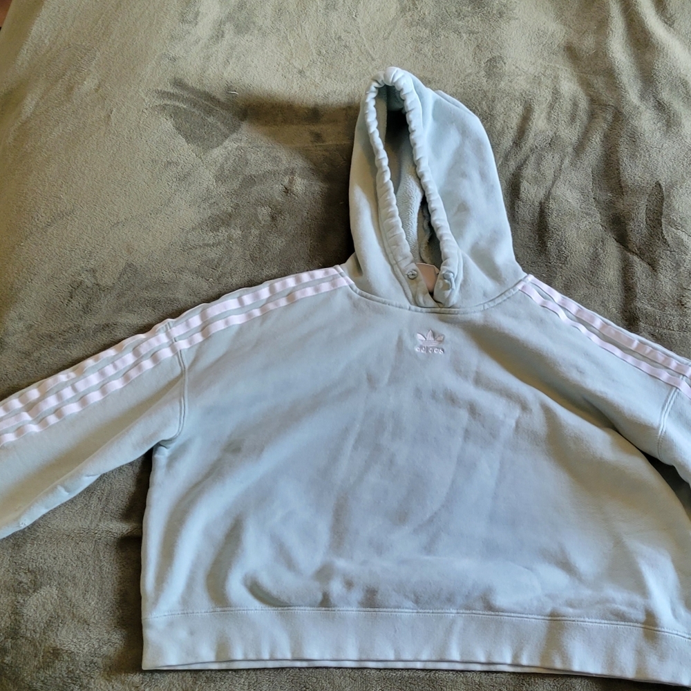 Teal crop sweater